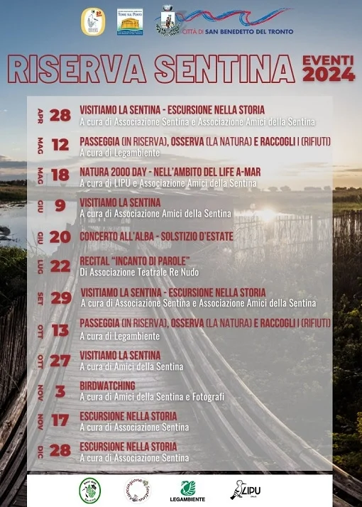 Riserva Naturale Sentina, tutti gli eventi del ventennale