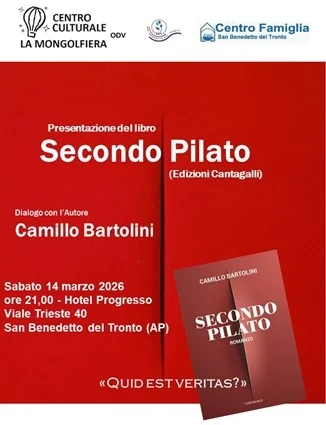 San Benedetto, presentazione del libro “Secondo Pilato"