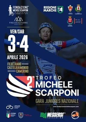 Nel nome di Michele Scarponi, due giorni di ciclismo juniores tra Filottrano, Castelraimondo e Camerino