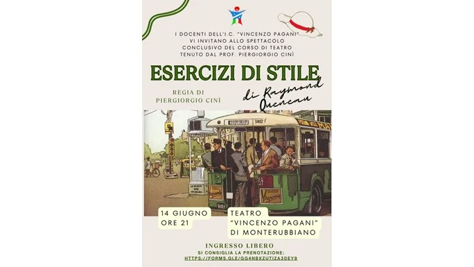 Monterubbiano, al teatro Pagani va in scena "Esercizi di stile"