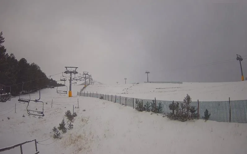 Prima abbondante nevicata sulle piste di Frontignano