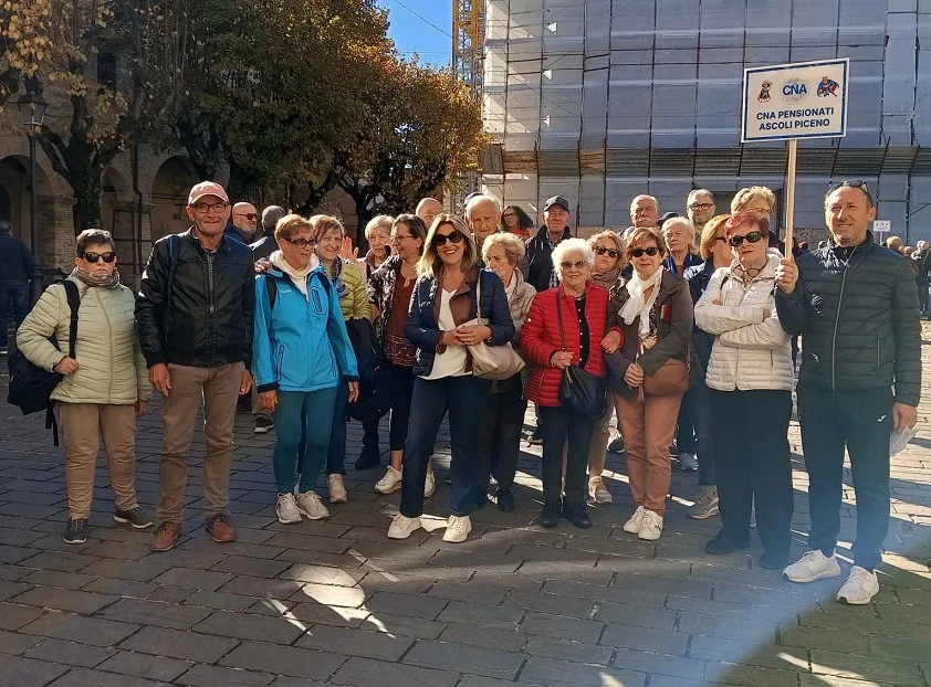 I pensionati CNA del Piceno in visita a Cingoli per la loro tradizionale Festa regionale