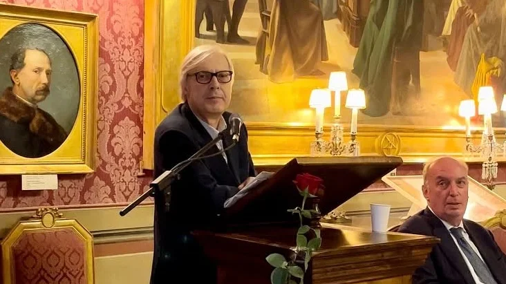 Ascoli Piceno - Il professor Papetti in visita a Sgarbi: "Lo trovo migliorato"