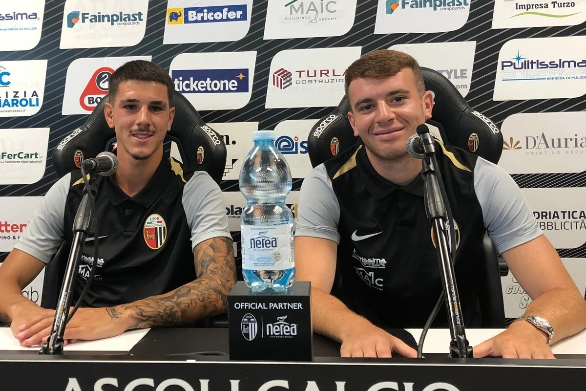 Ascoli Calcio - Si presentano i nuovi acquisti Bertini e Campagna: "Daremo tutto per questa maglia"