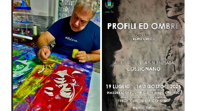 " PROFILI E OMBRE ",  la nuova mostra di Remo Croci
