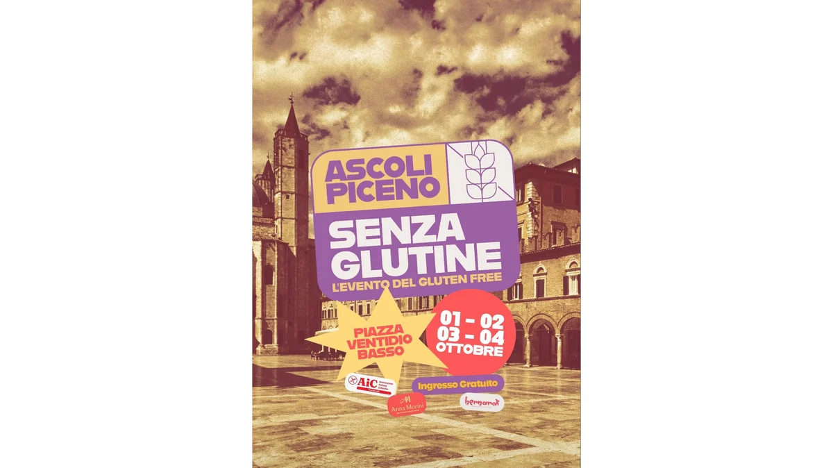 Dall'1 al 4 ottobre Ascoli Piceno ospiterà il "Festival senza glutine"
