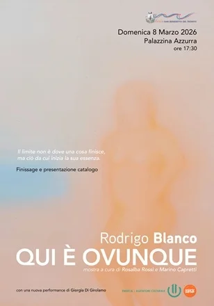 QUI È OVUNQUE di Rodrigo Blanco, finissage e presentazione catalogo