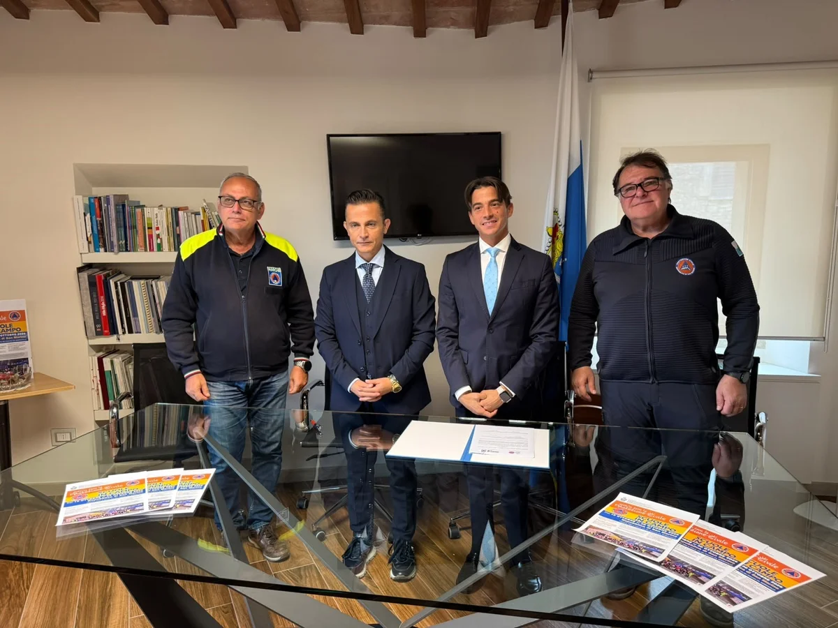 PROTEZIONE CIVILE, FIRMATO IL PROTOCOLLO TRA REGIONE MARCHE E REPUBBLICA DI SAN MARINO PER RAFFORZARE LA COLLABORAZIONE