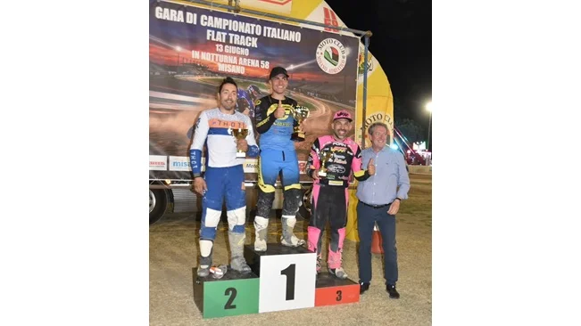 FLAT-TRACK TRICOLORE A MISANO: TUZI (KTM-VFR) TERZO E SECONDO IN CLASSIFICA GENERALE