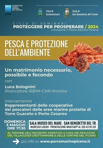 Pesca e tutela dell’ambiente: un matrimonio necessario, possibile e fecondo. Se ne parlerà al Museo del Mare di San Benedetto
