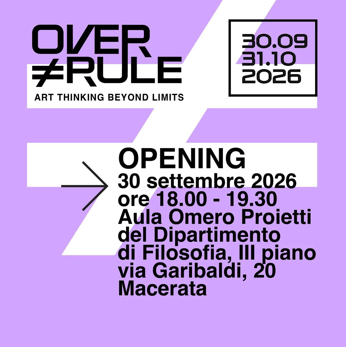 OVER≠RULE, ART THINKING BEYOND LIMITS 