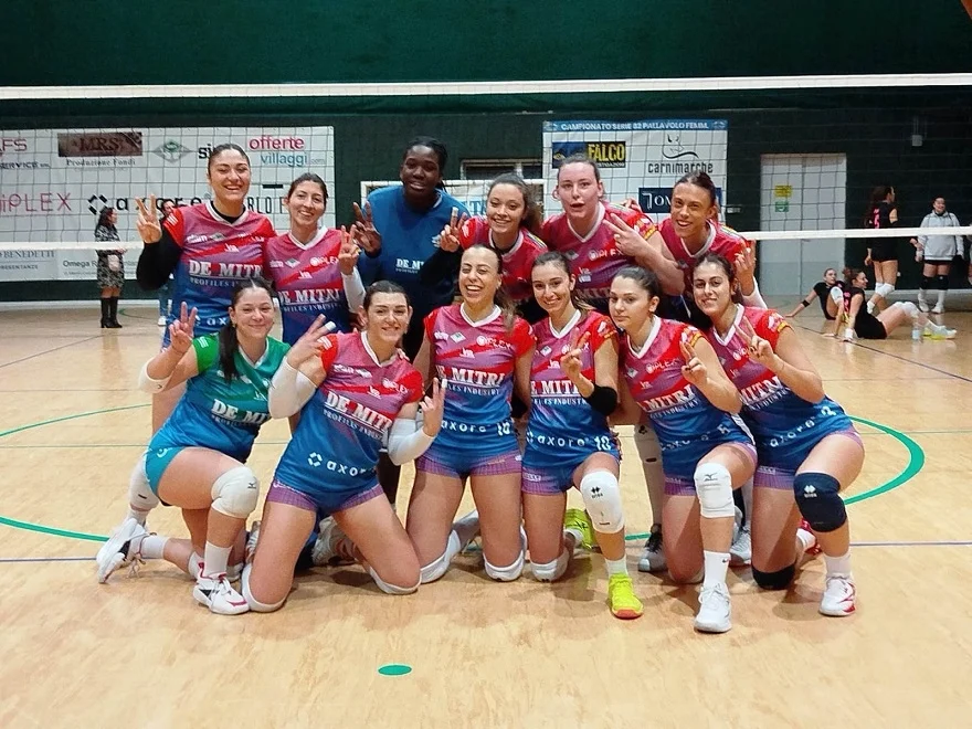 Vittoria in rimonta per la De Mitri Volley Angels Lab nella gara casalinga contro il Team 80 Gabicce-Gradara