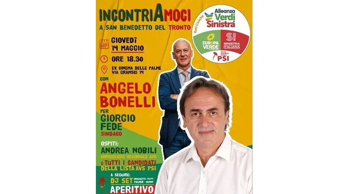 Arriva a San Benedetto Angelo Bonelli per sostenere la candidatura di Giorgio Fede