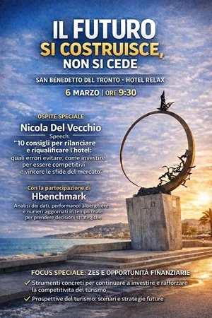 L'Associazione Albergatori “Riviera delle Palme” organizza un importante workshop dal titolo: “Il futuro si costruisce, non si cede"