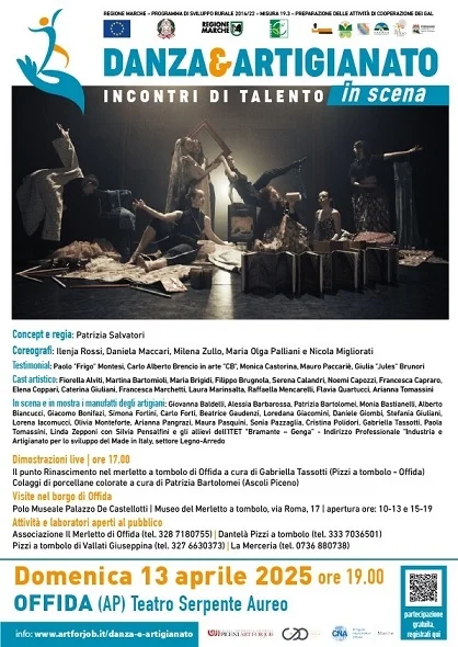 “Danza & Artigianato”, anche il saper fare CNA protagonista al Teatro Serpente Aureo di Offida