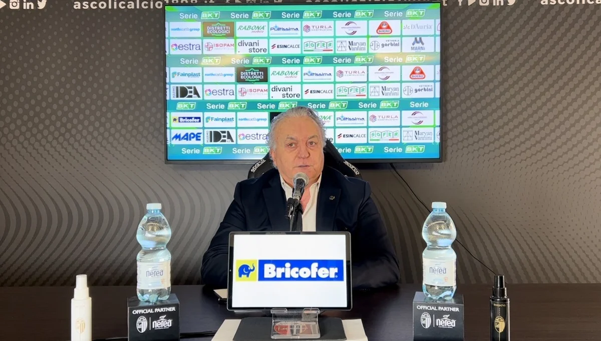 Ascoli Calcio - Patron Pulcinelli a tutto tondo: "Ci salveremo, ma non ci sarà nessun fallimento"