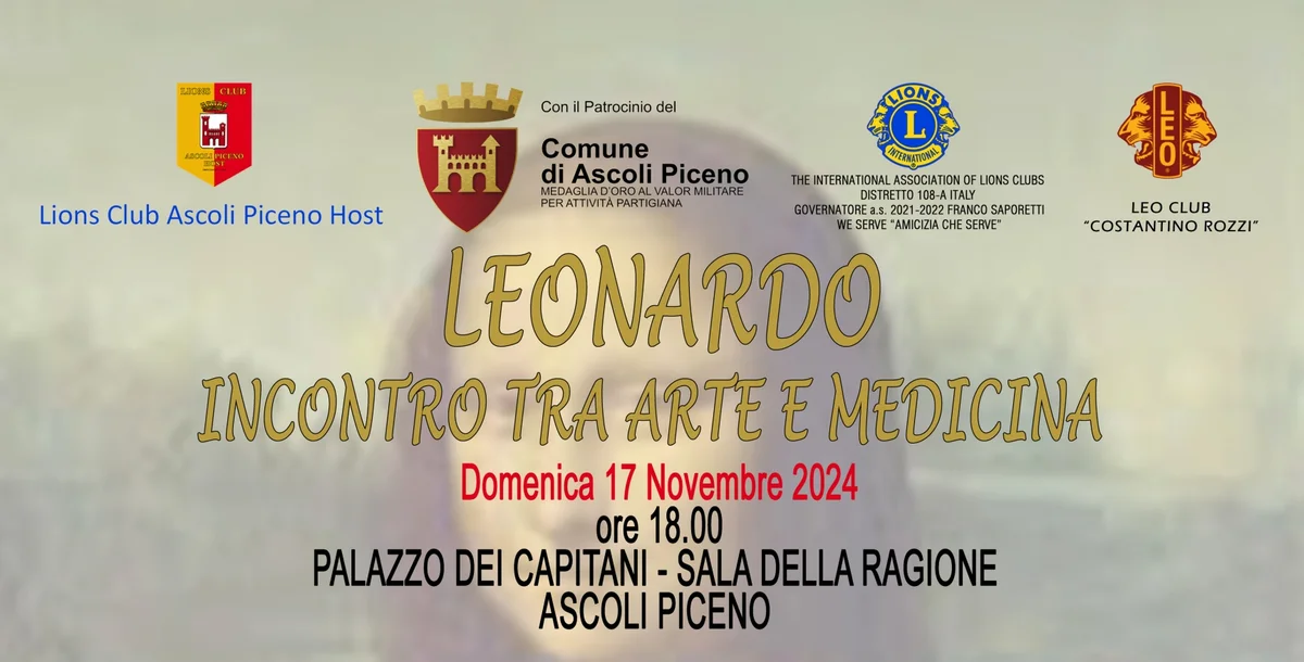 Lions Club Ascoli Piceno Host organizza un incontro su Leonardo