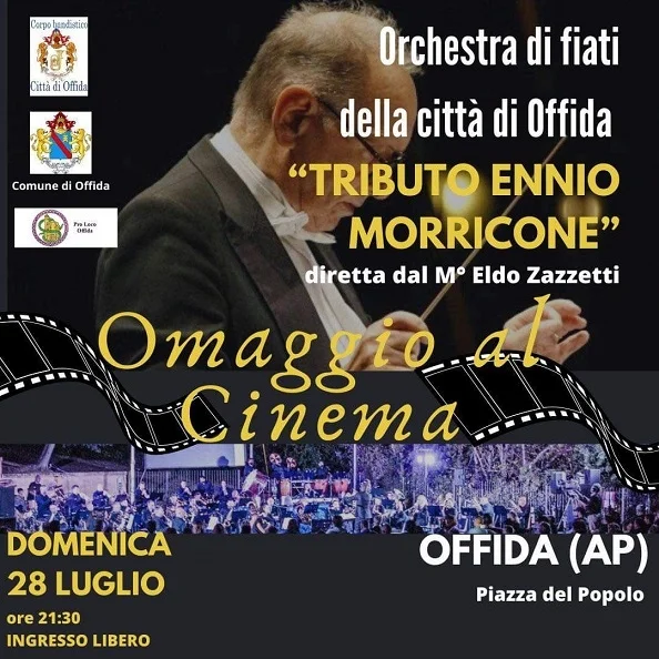 Domenica 28 luglio a Offida concerto tributo al maestro Ennio Morricone