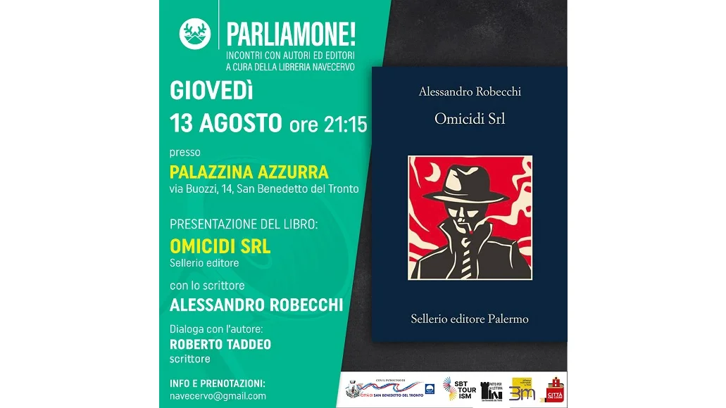 Alessandro Robecchi porta la sua "Milano nera" alla Palazzina Azzurra con il nuovo poliziesco "Omicidi Srl”  