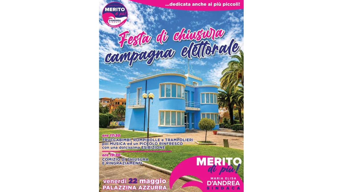 Chiusura campagna elettorale candidata D'Andrea 