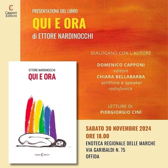 Offida, presentazione del libro "Qui e ora" di E. Nardinocchi