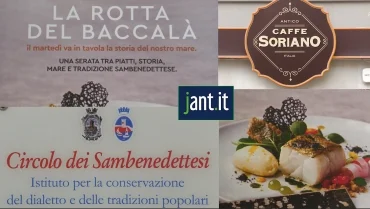All'Antico Caffè Soriano,tutti i martedì di quaresima, si percorrerà La Rotta del Baccalà