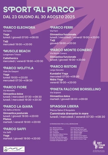 San Benedetto, ritorna “Sport al parco”