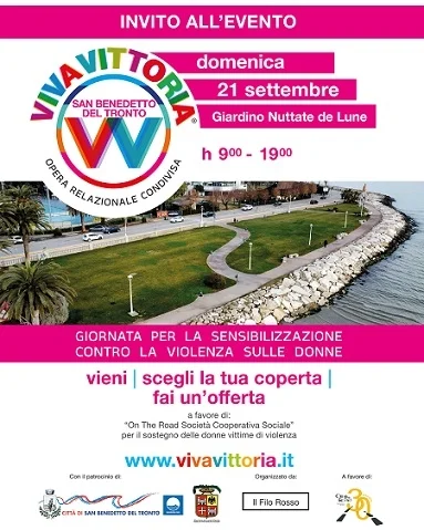 San Benedetto si colora con Viva Vittoria: un gesto collettivo per dire NO alla violenza sulle donne