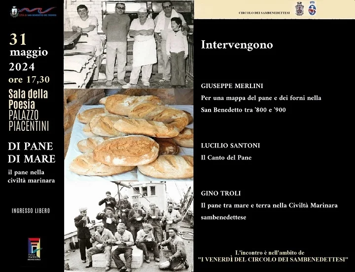 Venerdì 31 maggio appuntamento nella Sala della poesia di Palazzo Piacentini per l'incontro "Di pane di mare"