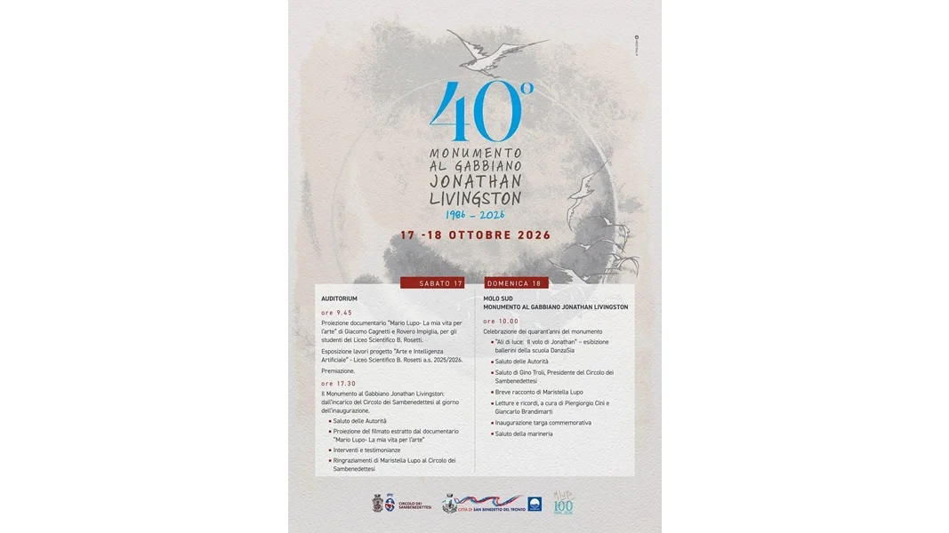40º anniversario del Monumento al Gabbiano Jonathan Livingston