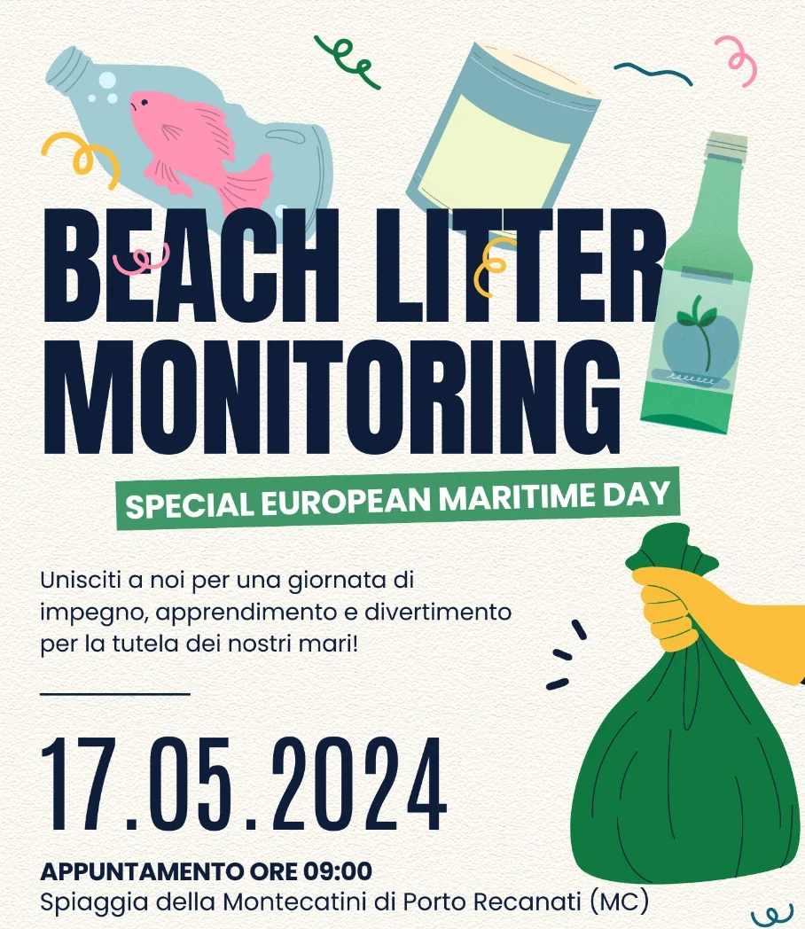 Giornata Europea del Mare: Sensibilizzazione e Monitoraggio dei Rifiuti sulla Spiaggia della Montecatini a Porto Recanati