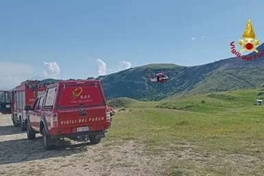  Forca Canapine: scivola in un calanco e si ferisce, subito operazione di soccorso 