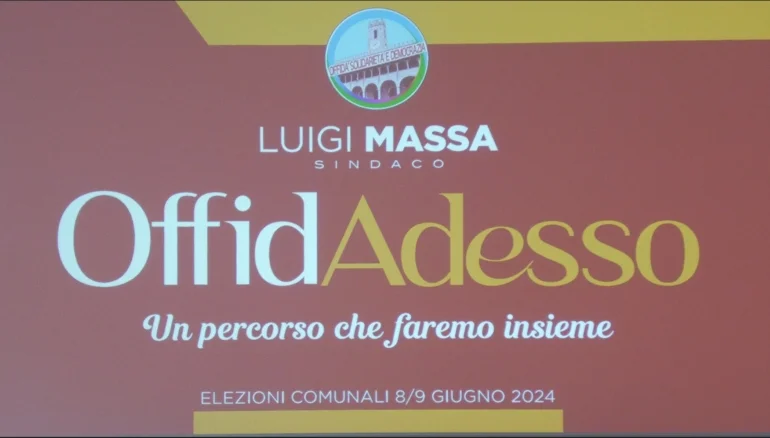 Luigi Massa, ad Offida, ufficializza la sua candidatura per le amministrative 2024