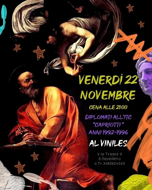 Cena reunion dei diplomati ITC Capriotti al Viniles