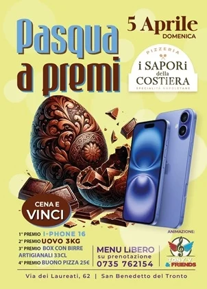 Pasqua 2026 a premi con la Pizzeria I Sapori della Costiera