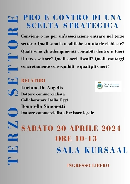 “Terzo settore: pro e contro di una scelta strategica”