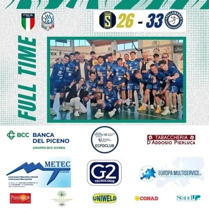 Pallamano: serie A Silver, Sannio vs H.C. Monteprandone (26-33)