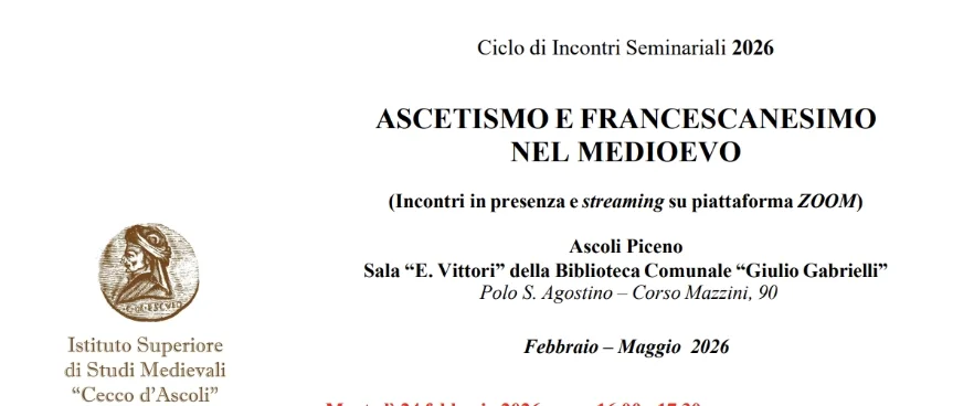 5° Incontro Seminario Ascetismo e Francescanesimo nel Medioevo