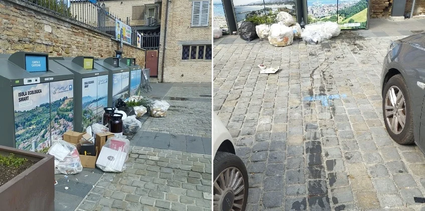 Raffica di sanzioni per l’abbandono incivile di rifiuti presso l’isola ecologica del paese alto di San Benedetto