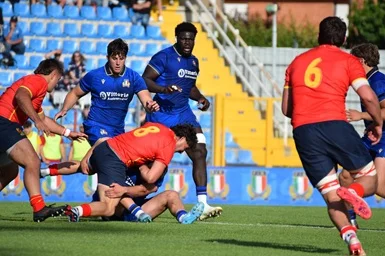 Rugby, Nazionale Maschile U20: gli Azzurrini vincono con la Spagna, a Gubbio finisce 55-27