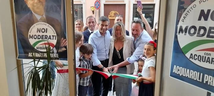 Inaugurata la sede elettorale di Noi Moderati a San Benedetto, Lupi: "Insieme per il bene della comunità"