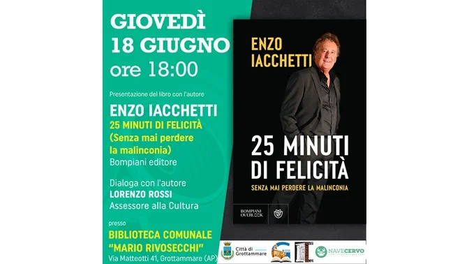 Enzo Iacchetti presenta "25 MINUTI DI FELICITÀ"