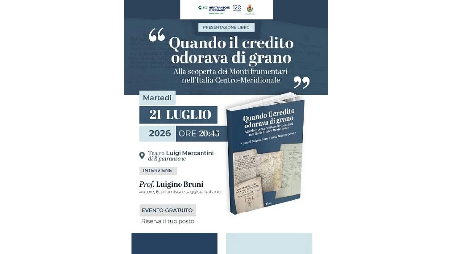 Ripatransone riscopre le radici della finanza solidale 