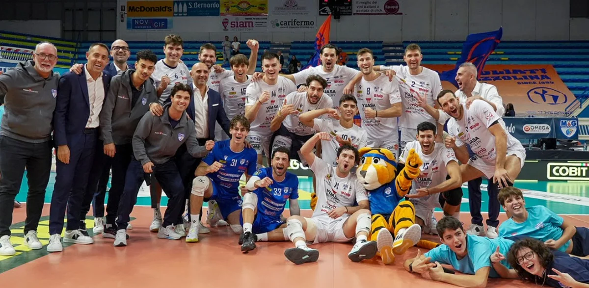 La Yuasa Battery si aggiudica il derby regionale di Serie A2 contro il Fano