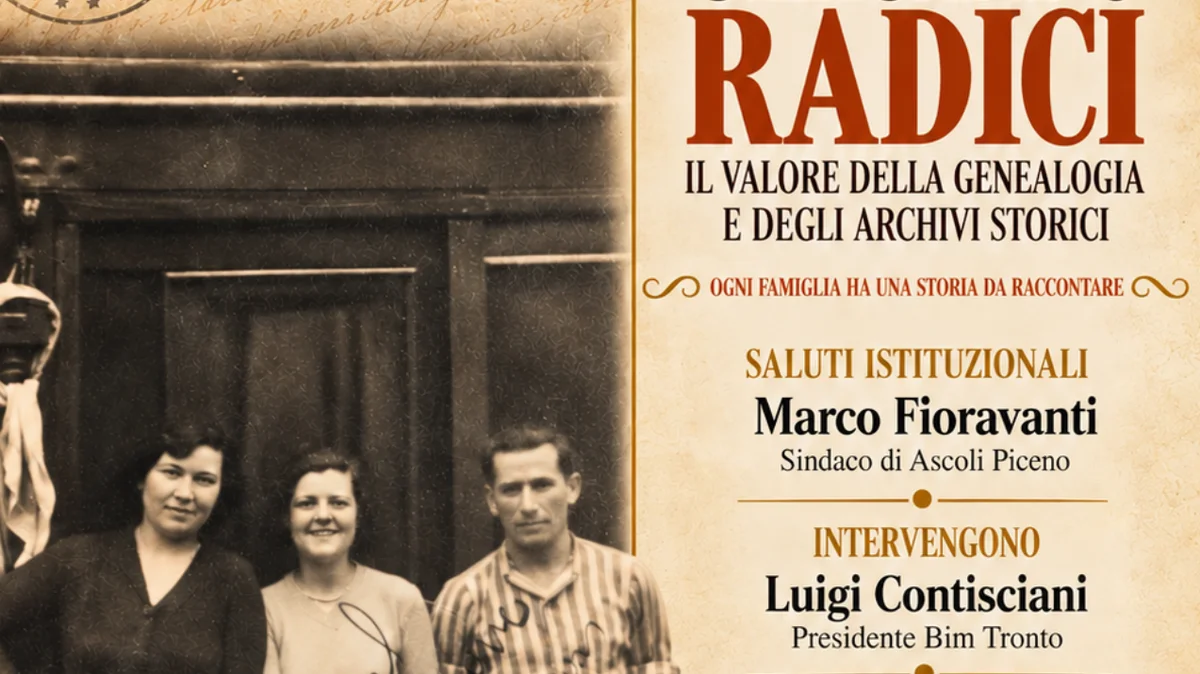 "Cercando radici", ad Ascoli si parla di genealogia, archivi e turismo