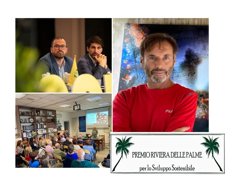 I vincitori del Premio Riviera delle Palme per lo Sviluppo Sostenibile 2024: Circolo dei Sambenedettesi per la Cultura, Paolo Consorti per l’Arte, Coldiretti Ascoli fermo per l’Ambiente