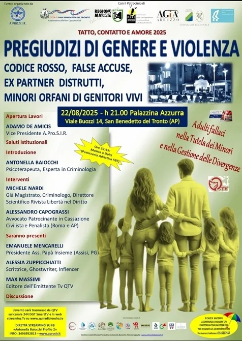 Per la serie Tatto, contatto e amore 2025 appuntamento a venerdì 22 agosto presso l. Palazzina Azzurra