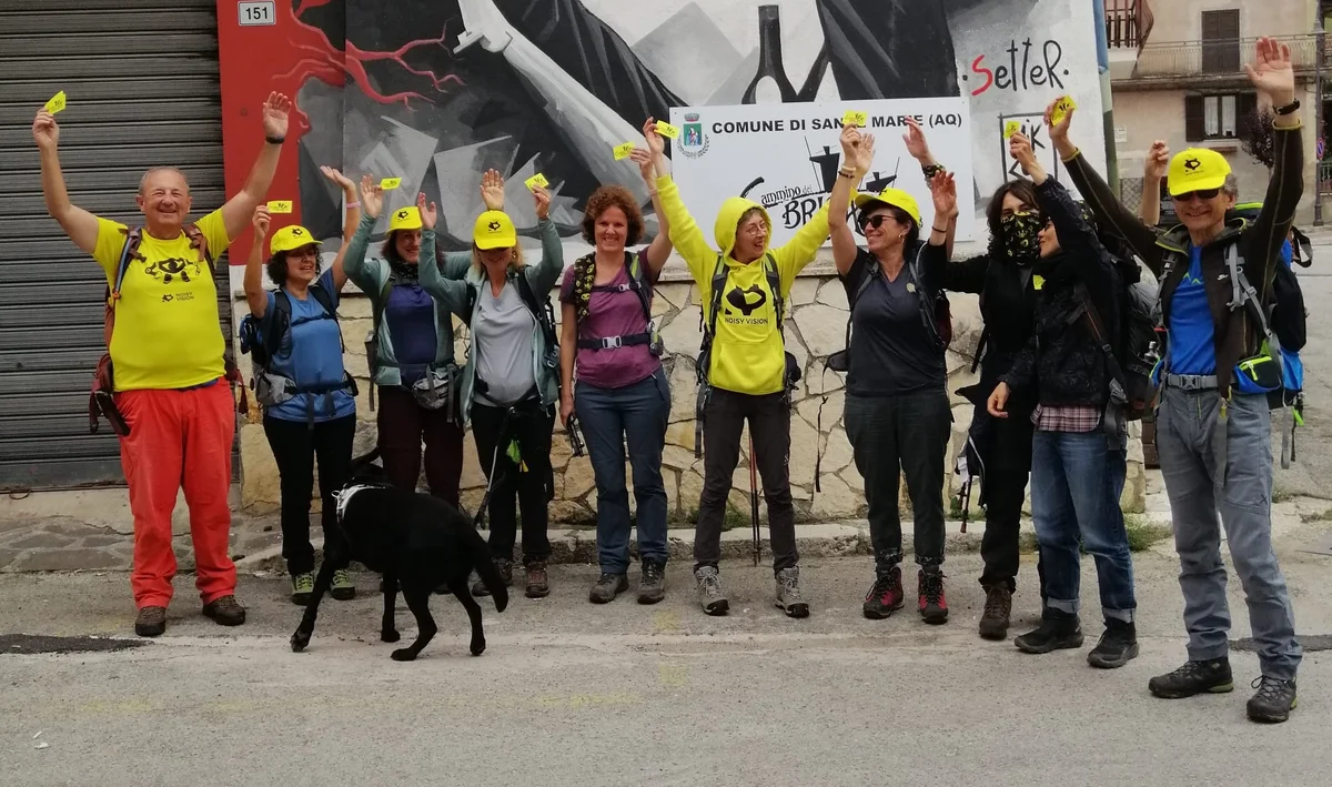 Il Cammino dei Briganti diventa inclusivo, partiti un gruppo di ciechi e ipovedenti arrivati da tutta Italia ed Europa