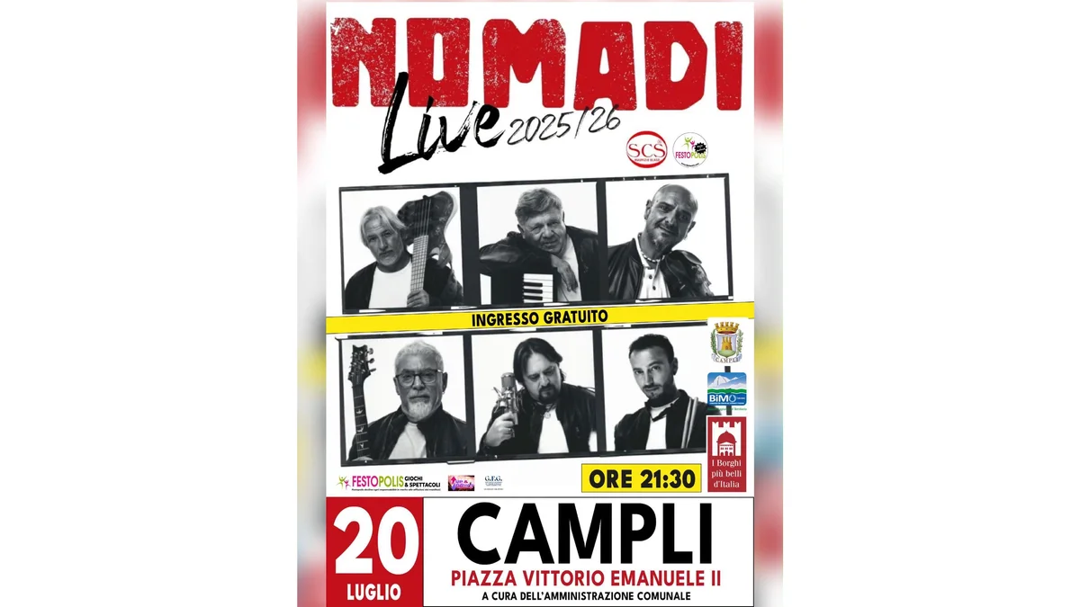 I Nomadi in concerto a Campli