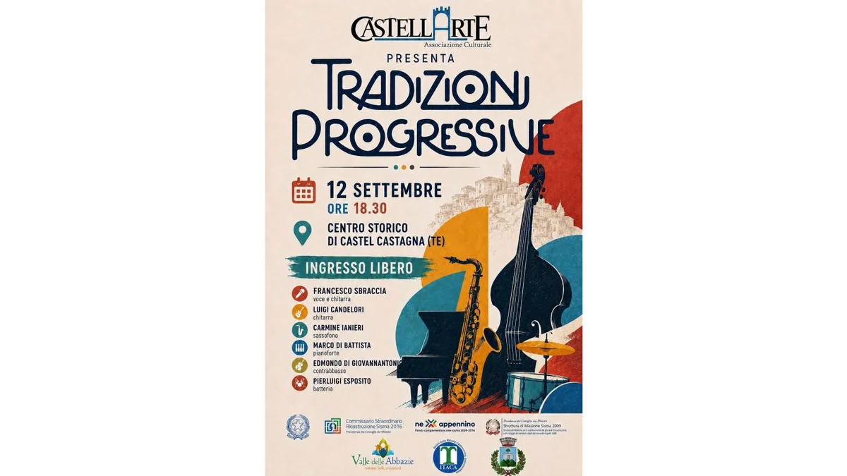 "Tradizioni Progressive": Etnomusicologia e Jazz Contemporaneo in concerto nel centro storico di Castel Castagna